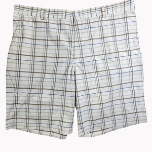 NikeGolf Mens Dri-Fit Plaid Golf Shorts Size 40 Polyester Spandex Blend